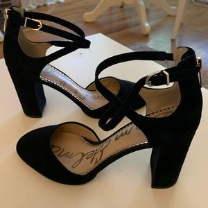 Sam Edelman block heeled pumps with ankle straps